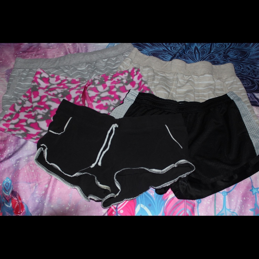 5 pairs of booty shorts